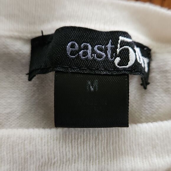 East 5th cream colorlong sleeve flower applique lightweight sweater wome… - Picture 3 of 6